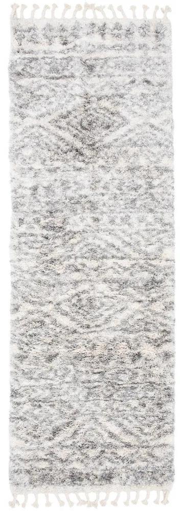 Kusový koberec shaggy Acama krémovo sivý atyp 80x200cm