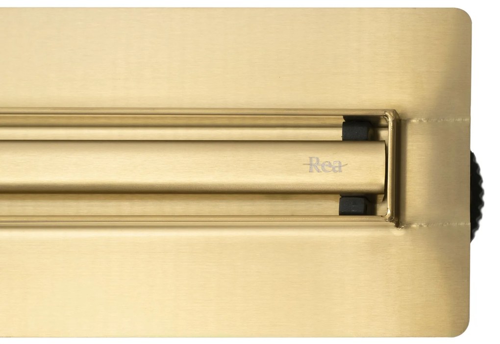 Rea Neox Slim Pro, odtokový žľab 90cm, zlatá matná, REA-G2716
