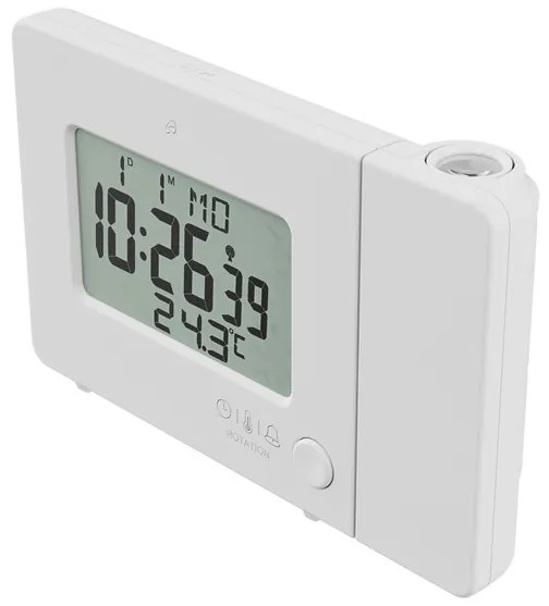 AURIOL® Rádiobudík s projekciou SFPW 360 B1 (biela) (100344113)