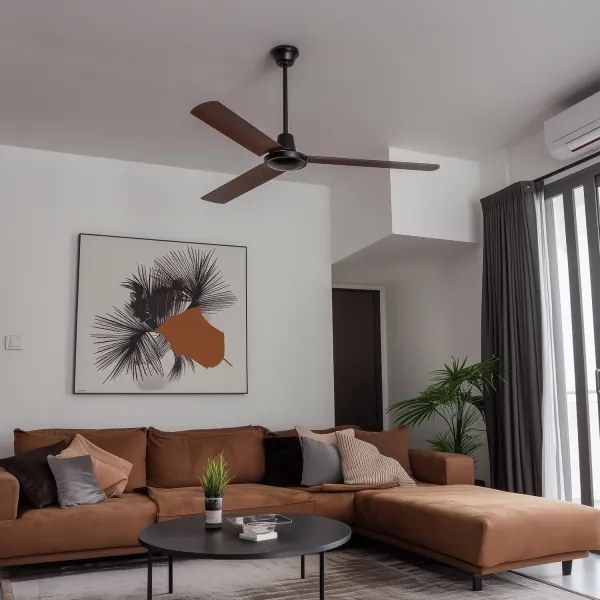 ZEVENTI - Stropný ventilátor TOFINO hnedý