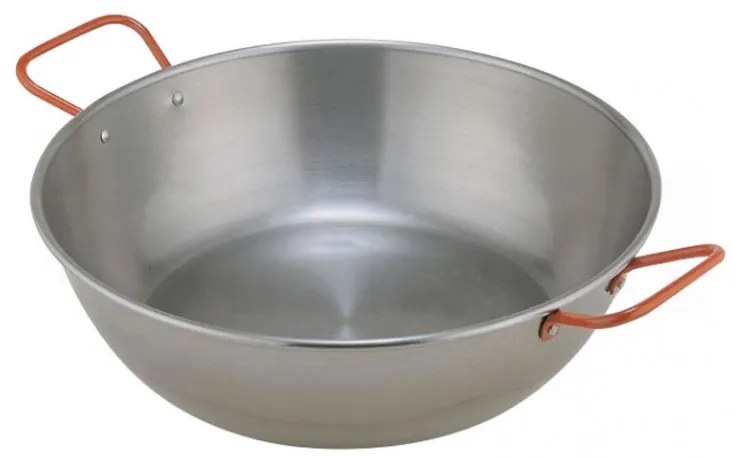 Wok panvica Paella leštená oceľ 45cm 53375