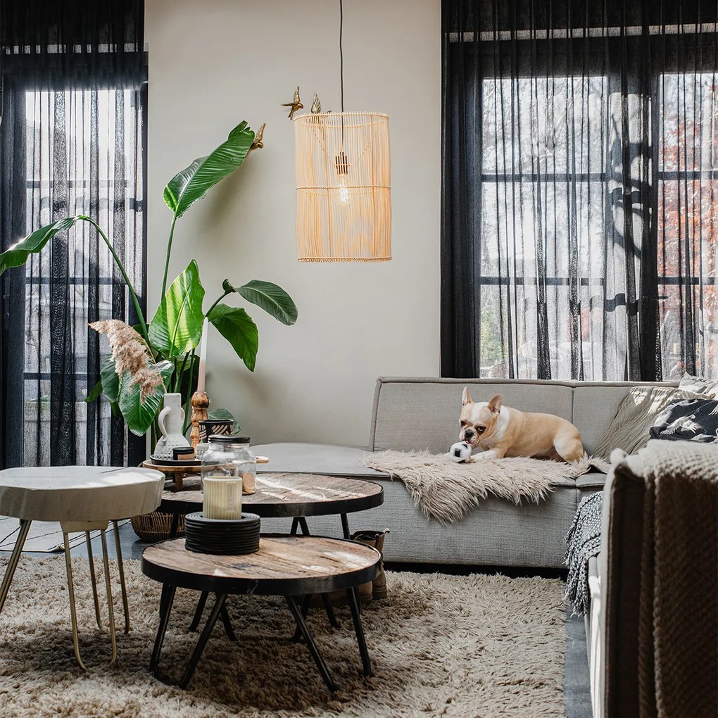 Skandiánske závesné svietidlo bambus - Natasja