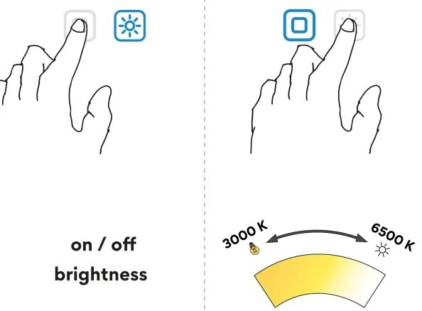 NIMCO ZP 13001VX - LED Kúpeľňové podsvietené zrkadlo 3000-6500K 70x50 cm IP44