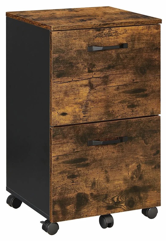 Kancelársky kontajner, industriálny, 2 zásuvky, 72x40x42cm