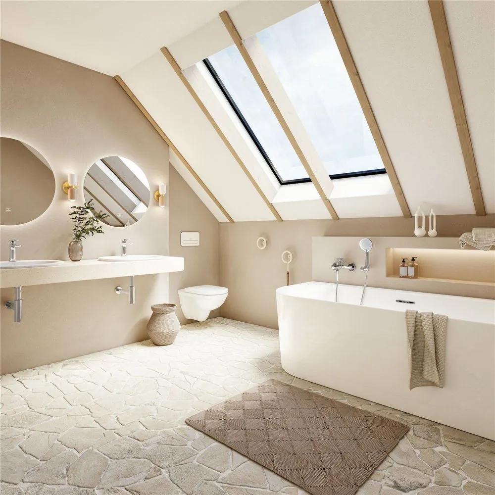 VILLEROY &amp; BOCH O.novo závesné WC s hlbokým splachovaním, 360 x 560 mm, biela alpská, s povrchom CeramicPlus, 566010R1