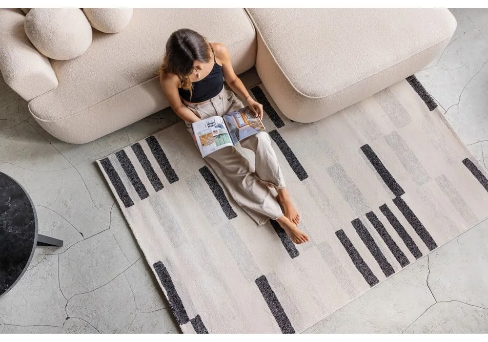 Sivý/krémový koberec 160x230 cm Mosaica – Universal