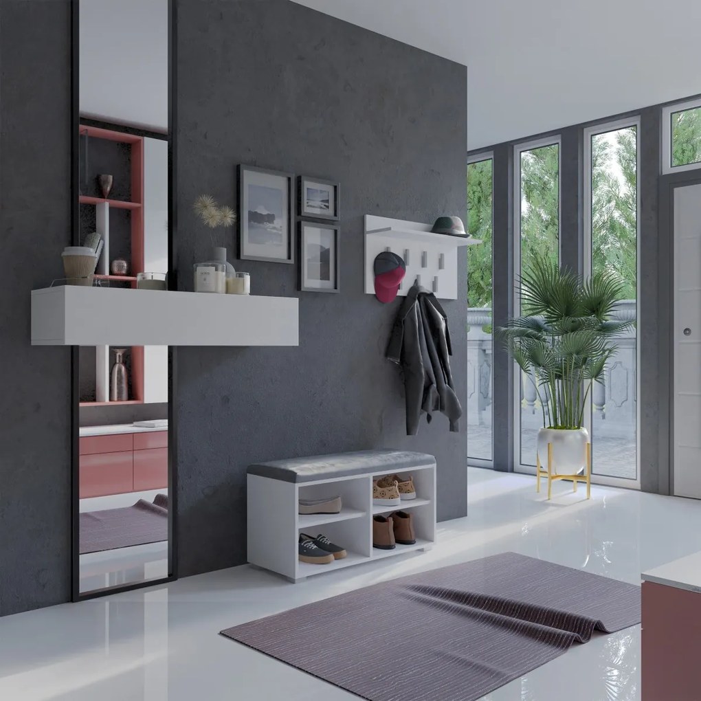 TP Living Botník OPAL 4P biely