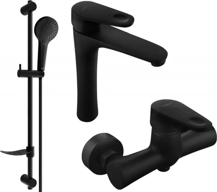 Mexen Kama DF05 sprchová sada, čierna - 72514DF05-70