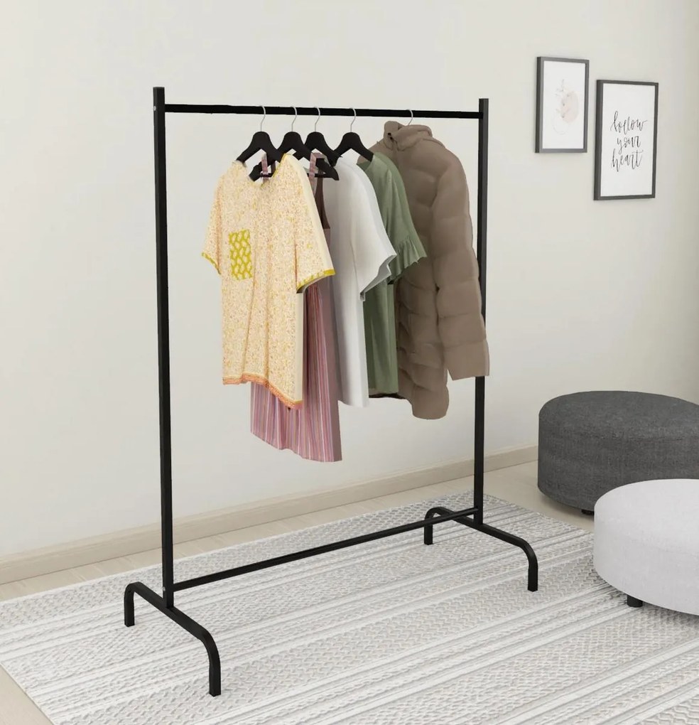 Vešiak na šaty TOLOSA, čierna