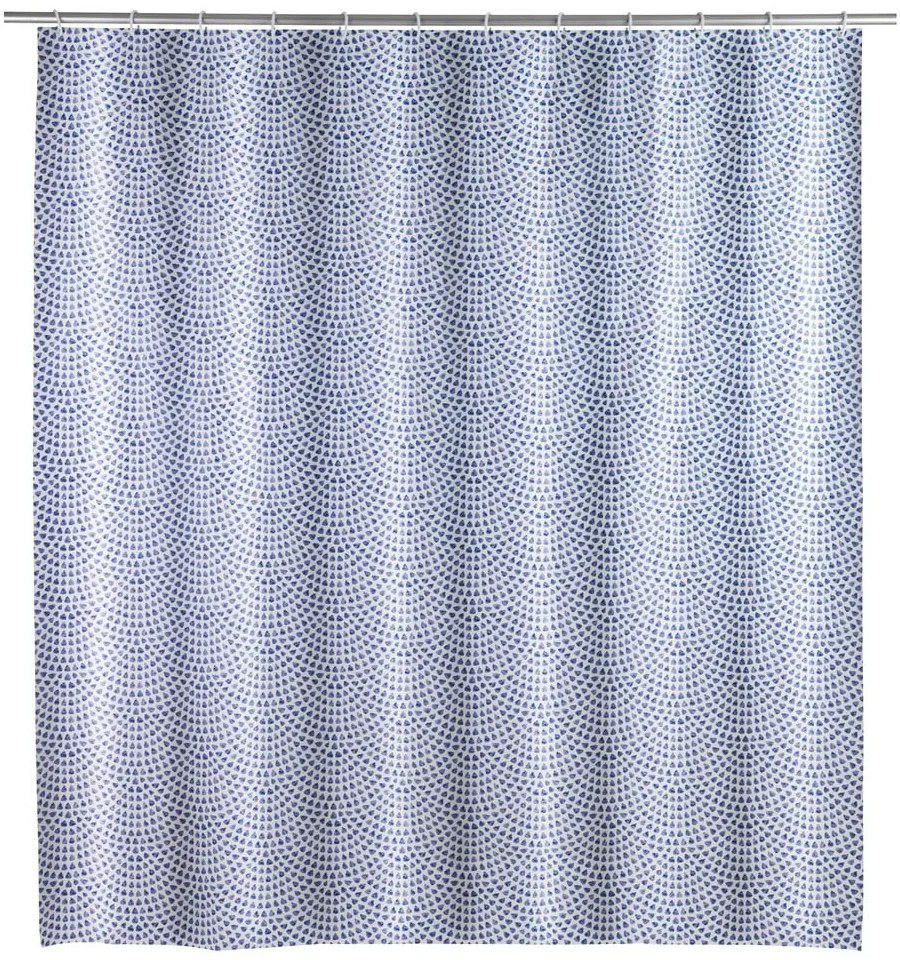 Svetlomodrý sprchový záves Wenko Sevilla