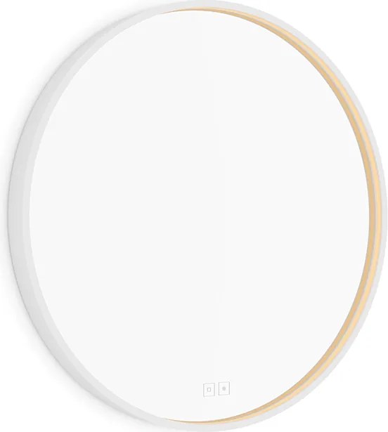Nimco Biele LED zrkadlo pr. 600 s dvoma dotykovými senzormi - ZPB 31000RVX-05