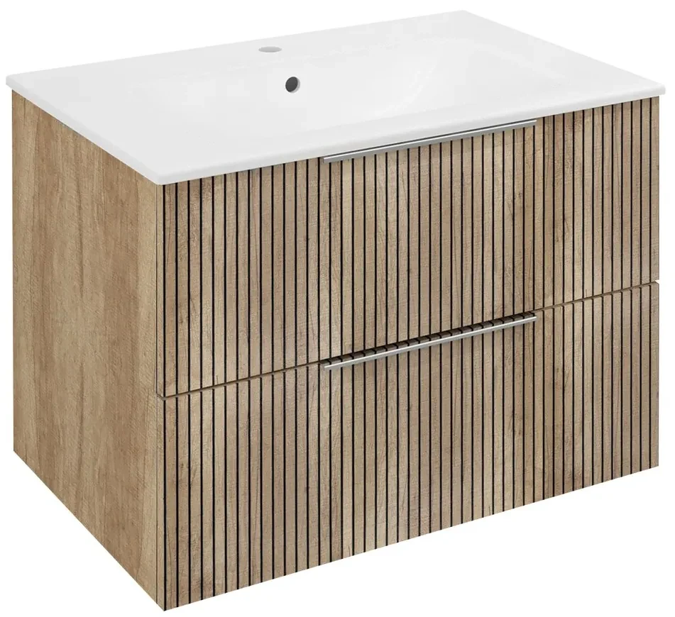 Sapho Sapho, CIRASA umývadlová skrinka 69,8x52x46cm, dub Alabama strip/dub alabama, CR701-2322