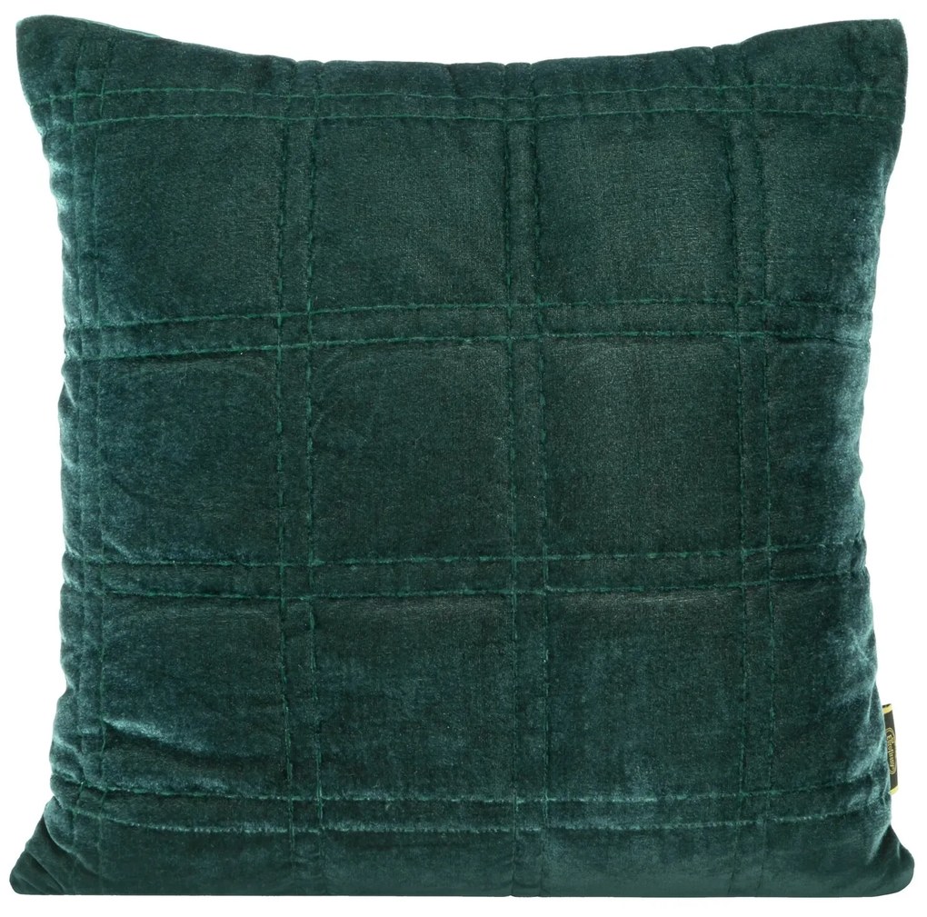 DEKORAČNÁ OBLIEČKA NA VANKÚŠ KRISTIN2 45X45 CM TMAVOZELENÁ