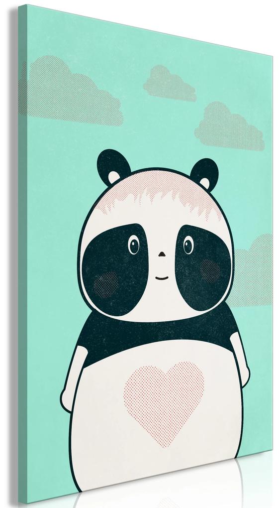 Artgeist Obraz - Careful Panda (1 Part) Vertical Veľkosť: 80x120, Verzia: Premium Print
