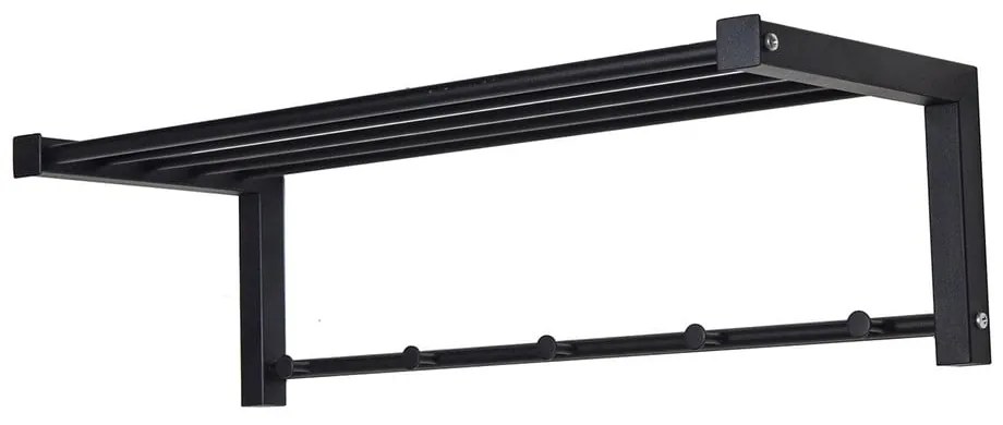 Čierny kovový nástenný vešiak 78,5 cm Bergum – Spinder Design