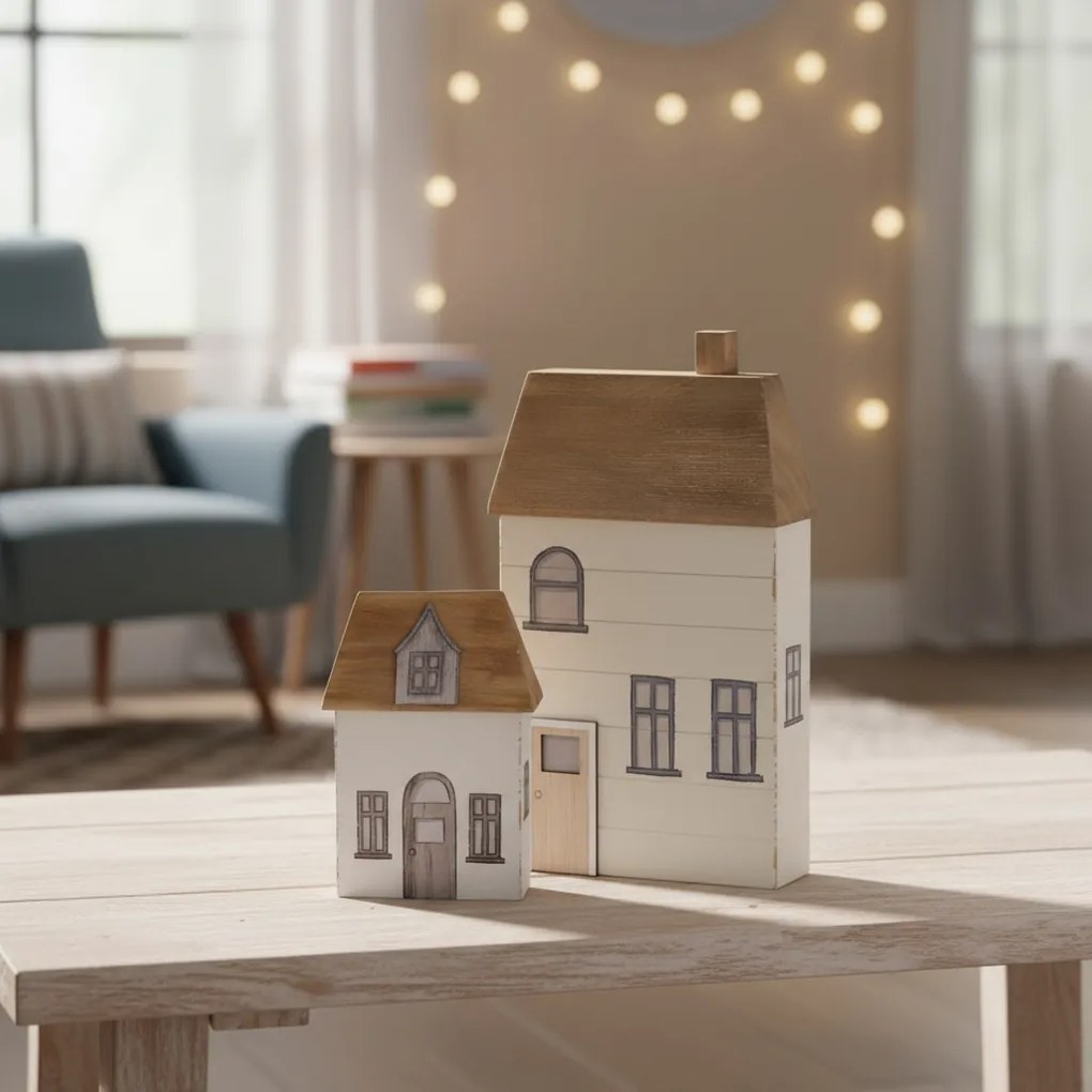 Drevené domčeky Bergström - sada 2ks Variant: Sada 3