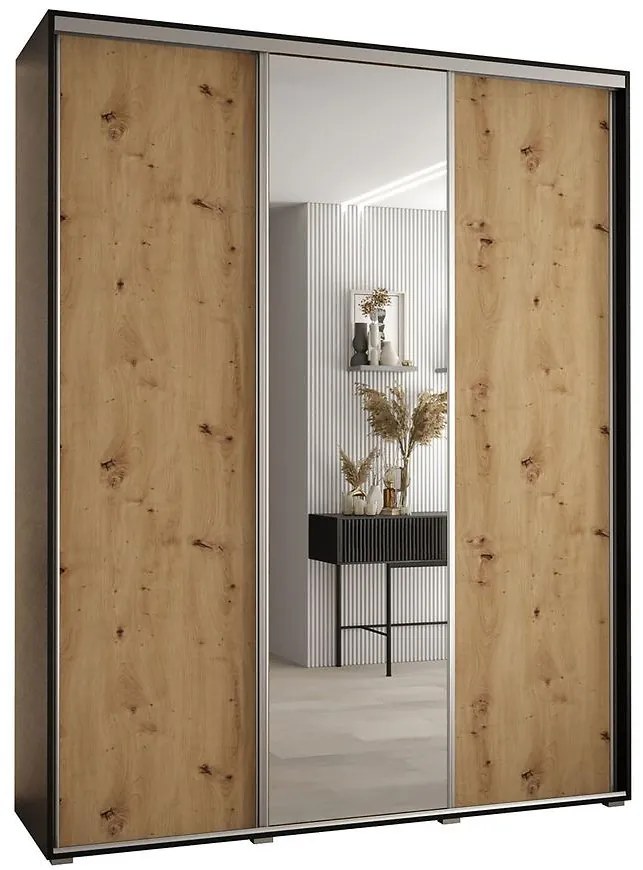 Skriňa 45 Canaris 3 190 čierna/artisan/silver