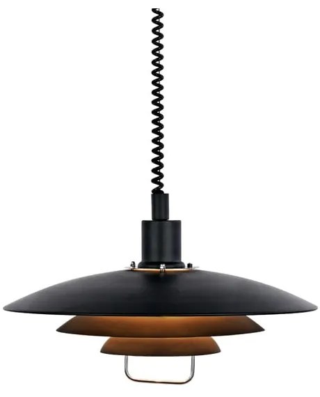 Čierne závesné svietidlo Markslöjd Kikrenes, ø 48 cm