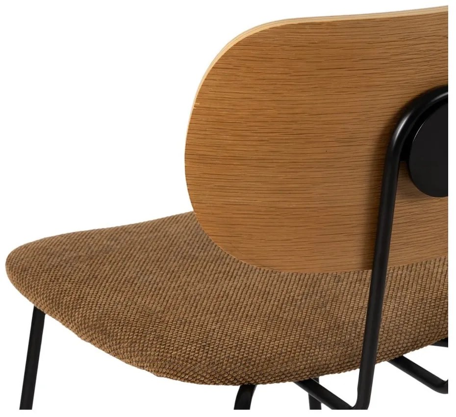 Jedálenská stolička v hnedej a prírodnej farbe v súprave 4 ks Cleo – Ixia