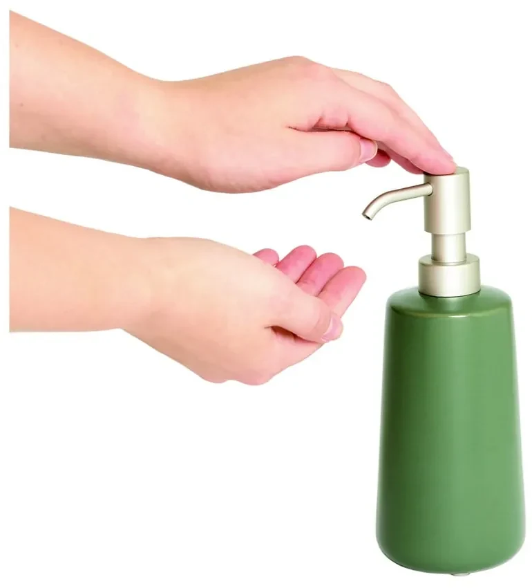 Zelený keramický dávkovač mydla iDesign Eco Vanity