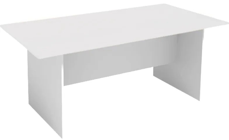 Rokovací kancelársky stôl PRIMO WHITE, 180x90 cm, biela