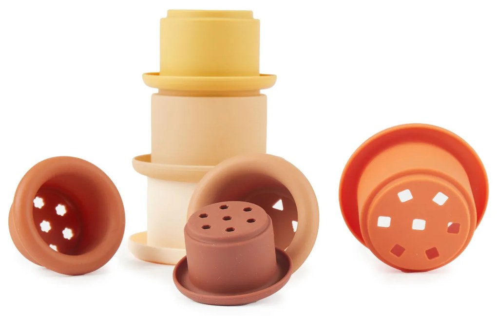 Bieco - Silikónové stohovacie tégliky - Chocolate Bliss