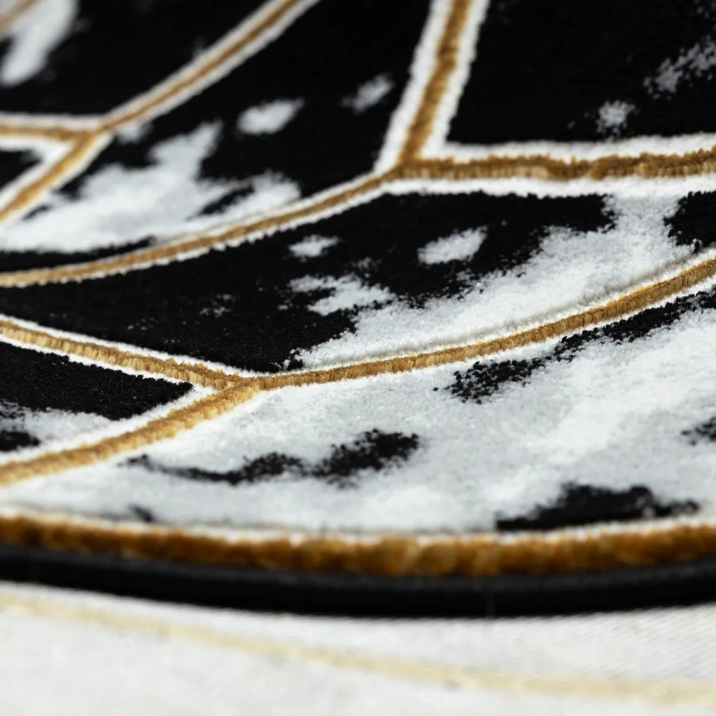 Kusový koberec Allure 1966 black/gold, 180x270, žltá, kancelária, Dywany Łuszczów