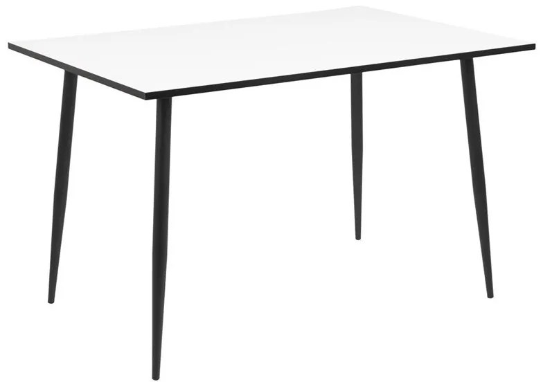 Jedálenský stôl 120X80 cm Sonia biely/čierny