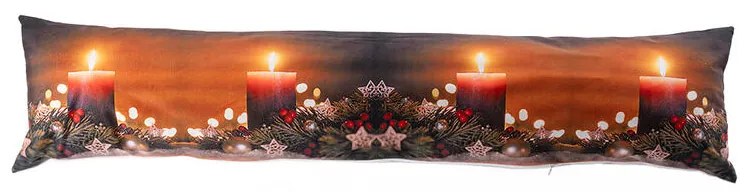 Vankúš proti prievanu ADVENTNÉ SVIEČKY 18 x 85 cm