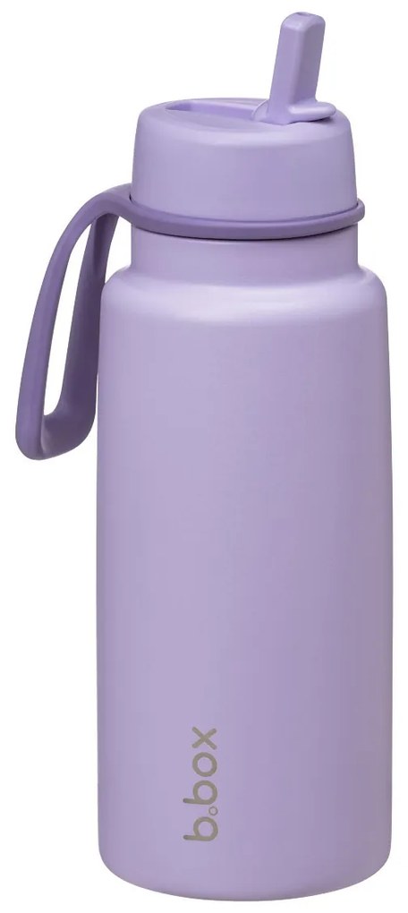 Antikorová termofľaša so slamkou 1 l - fialová
