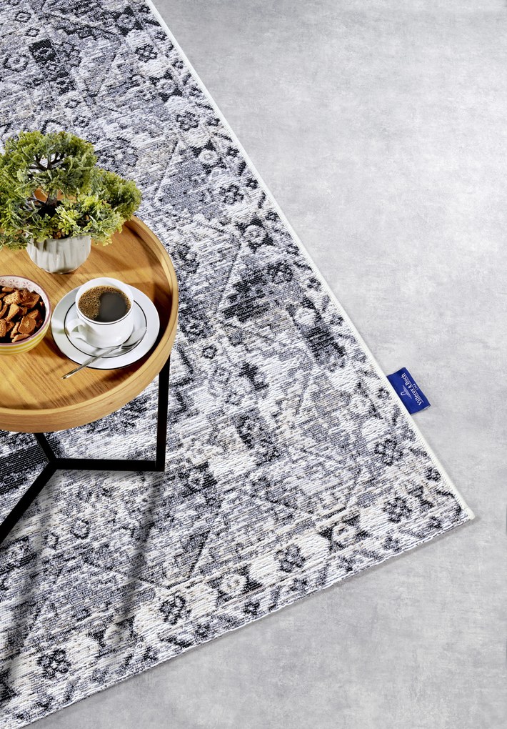 Kusový koberec Villeroy & Boch 106063 Cream, Grey – na von aj na doma, 200x285, šedá, chodba / predsieň, Villeroy & Boch