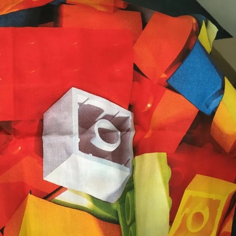 Detské bavlnené posteľné obliečky Stavebnicové kocky - 100% bavlna - 70 x 90 cm + 140 x 200 cm