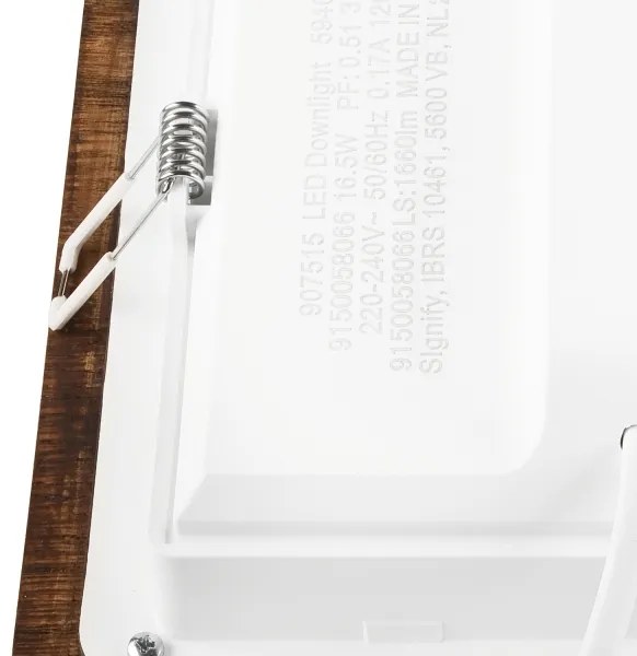 LED podhľadové svietidlo WOODY SPOT LED/17W/230V 3000K čerešňa 18,5x18,5 cm