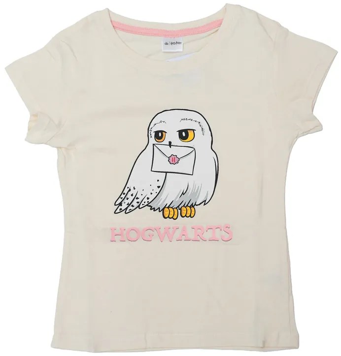 Detské tričko HOGWARTS krémové - rôzne veľkosti Veľkosť: 110 - 116