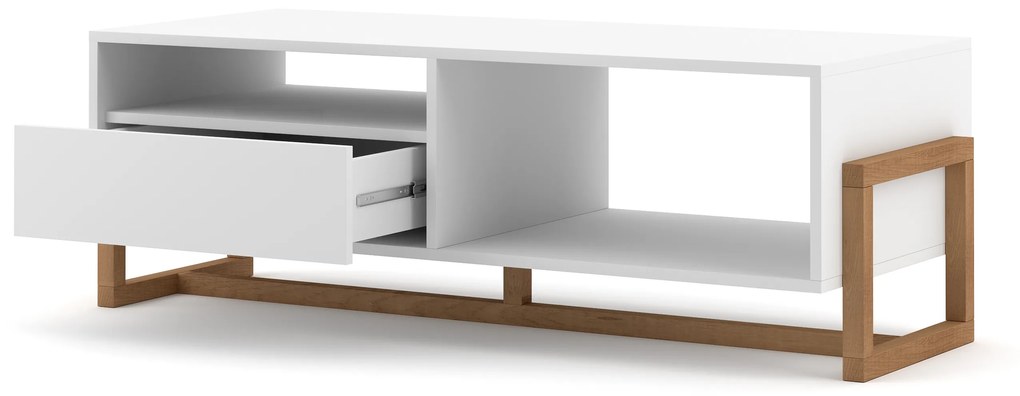 VIVALDI Konferenčný stolík OSLO LE, biely matný