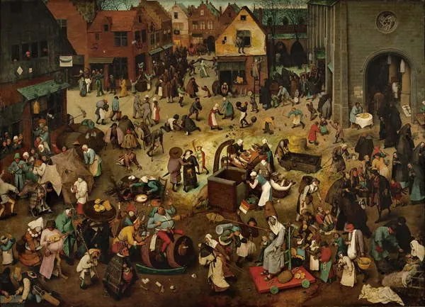 Obrazová reprodukcia Fight between Carnival and Lent, 1559, Pieter the Elder Bruegel