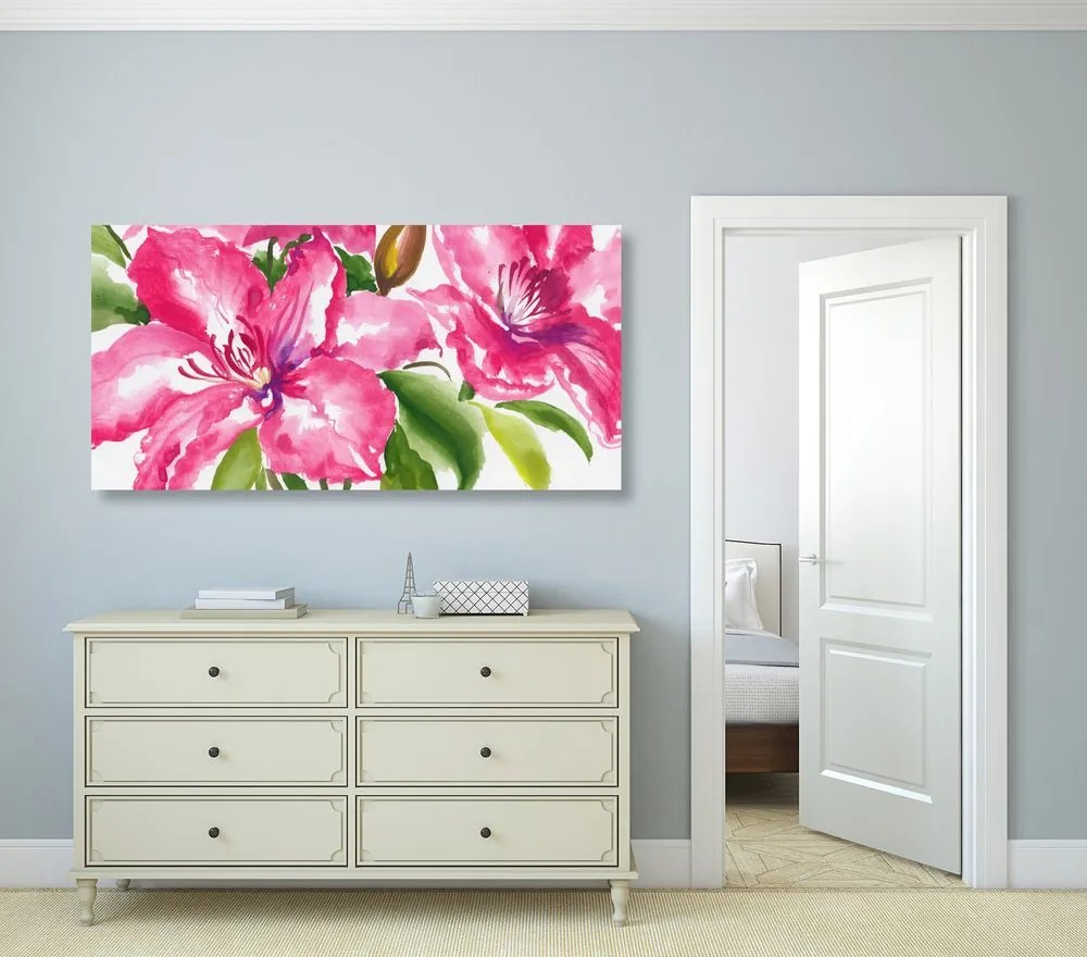 Obraz maľované kvety