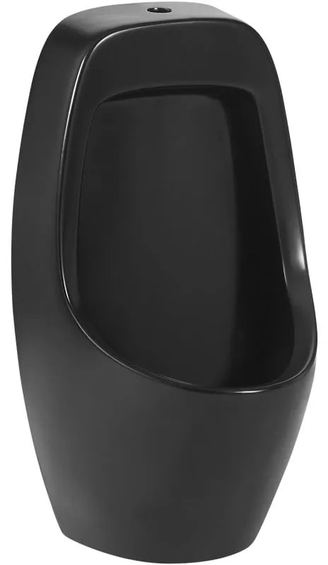 Mexen Oliver, závesný pisoár 69x38x33 cm, čierna matná, 37016970