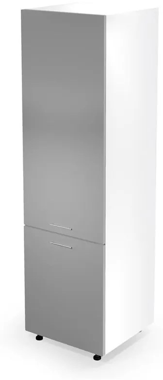 Kuchynská skrinka na vstavanú chladničku Verlene (sivá + biela). Vlastná spoľahlivá doprava až k Vám domov. 1048166