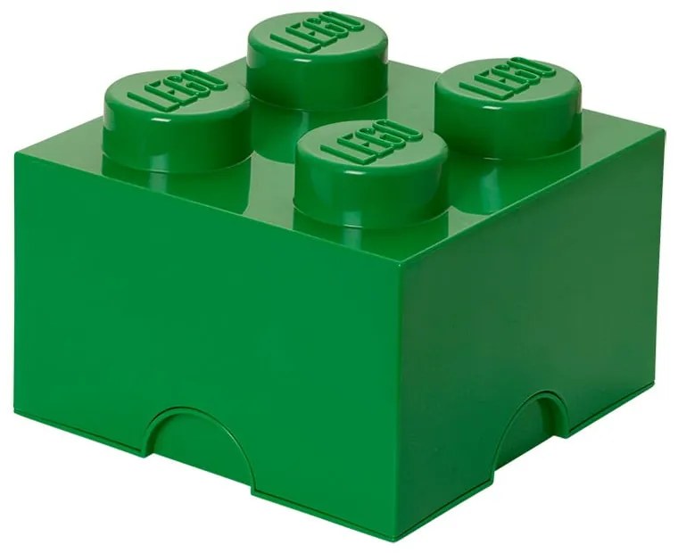 Zelený úložný box štvorec LEGO®