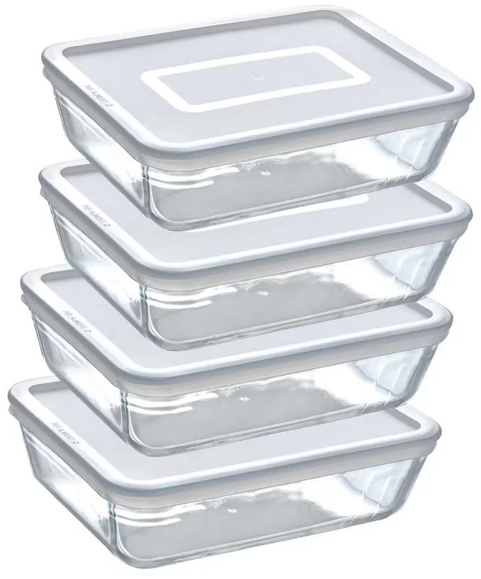 Pyrex Súprava sklenených dóz 4 ks, 1,5 l