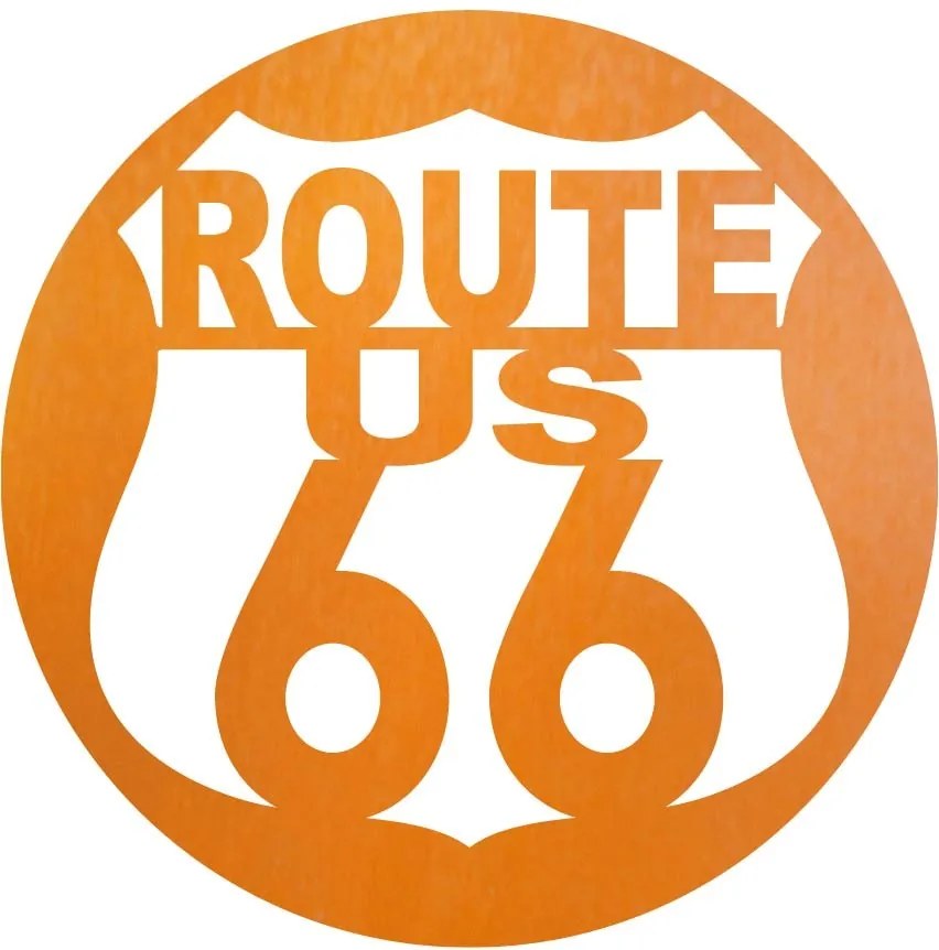 SENTOP | Drevený znak Route 66 – Dekorácia do interiéru | SENTOP PR0411
