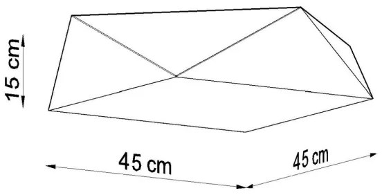 Stropné svietidlo HEXA 3xE27/60W/230V biela