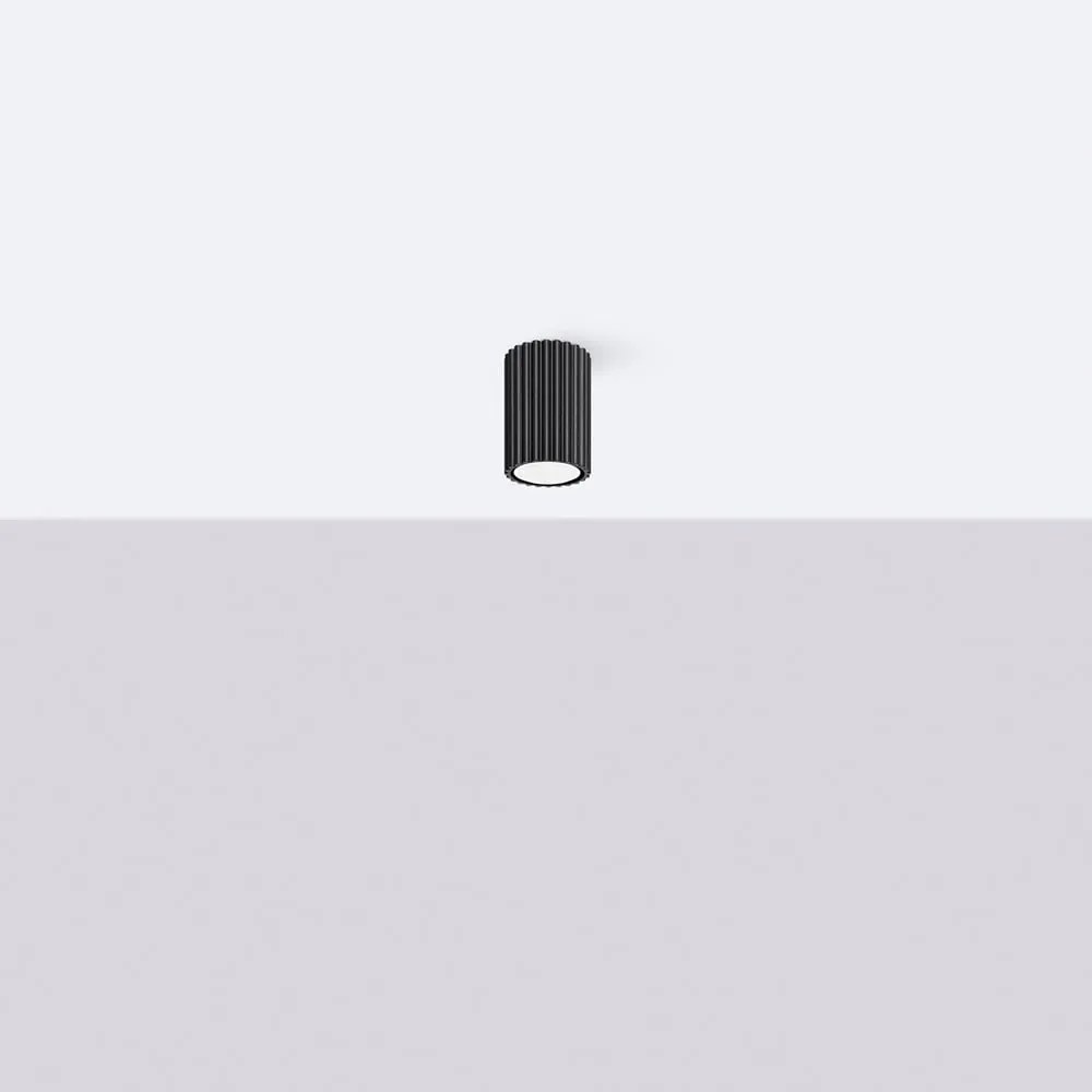 Čierne bodové svietidlo Gleam – Sollux