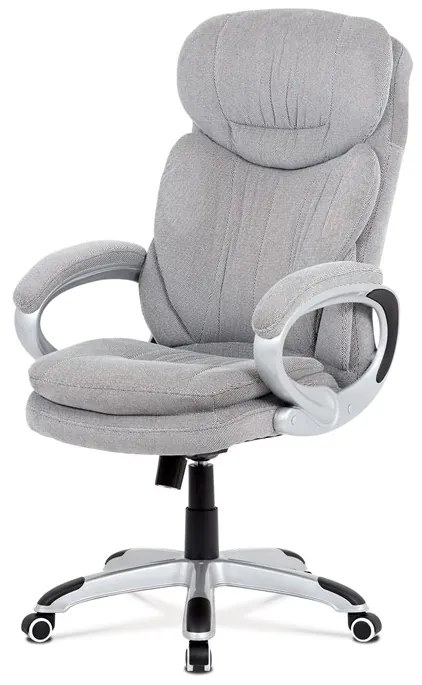 Kancelárske kreslo JERRY — látka, svetlosivá