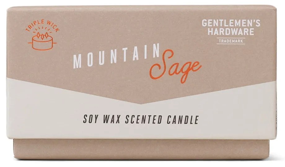 Vonná sójová sviečka doba horenia 40 h Mountain Sage – Gentlemen's Hardware