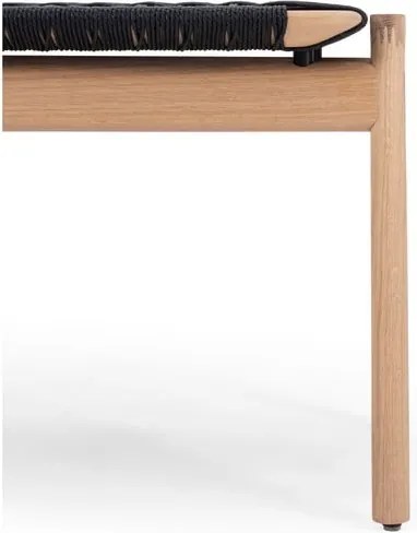 Čierna/v prírodnej farbe lavica Klupa – Gazzda