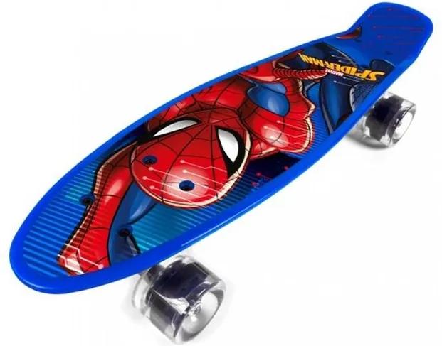 SEVEN Skateboard fishboard Spiderman PP tvrzený polypropylen, 55x14,5x9,5 cm