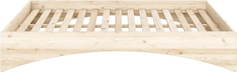 Dvojlôžková posteľ z borovicového dreva bez čela 180x200 cm v prírodnej farbe Orbit – Karup Design