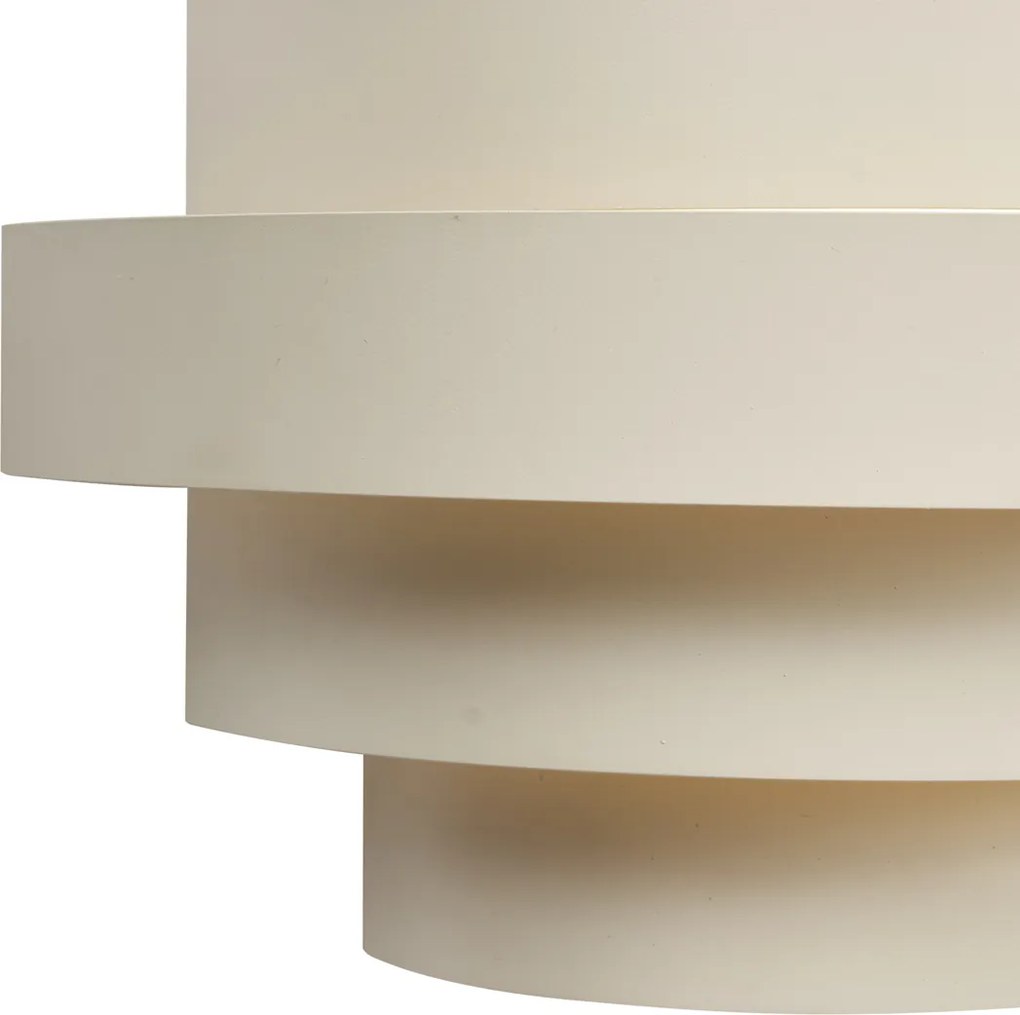 Moderná nástenná lampa béžová vrátane LED 3-stupňovo stmievateľná - Lines